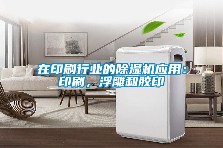 在印刷行業的除濕機應用：印刷，浮雕和膠印