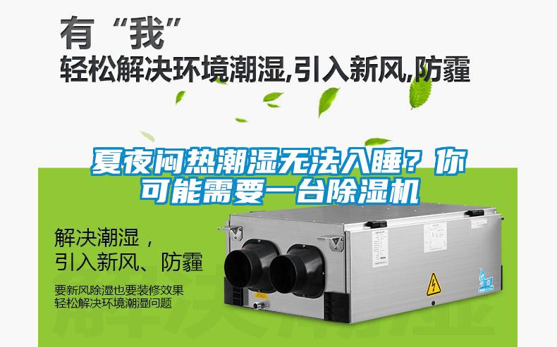 夏夜悶熱潮濕無法入睡？你可能需要一臺除濕機