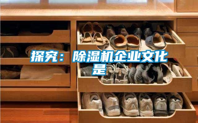 探究：除濕機企業文化是