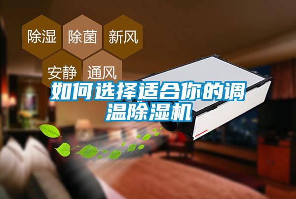 如何選擇適合你的調溫除濕機