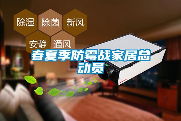 春夏季防霉戰家居總動員