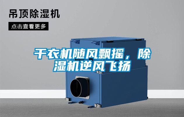 干衣機(jī)隨風(fēng)飄搖，除濕機(jī)逆風(fēng)飛揚(yáng)