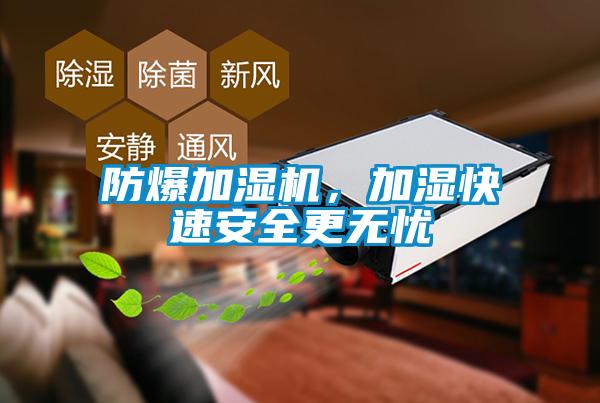 防爆加濕機，加濕快速安全更無憂