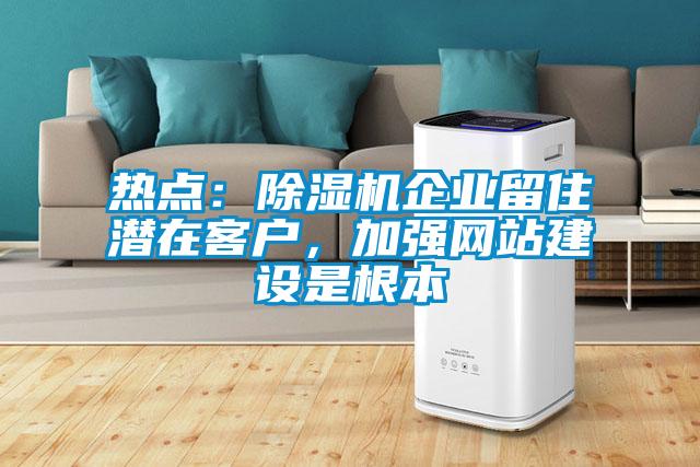 熱點：除濕機企業(yè)留住潛在客戶，加強網(wǎng)站建設(shè)是根本