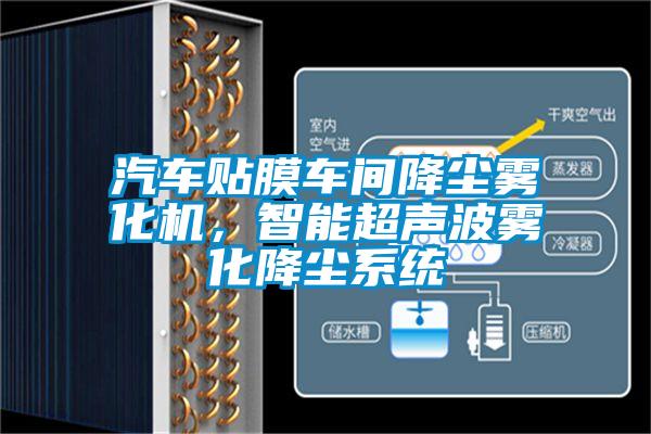 汽車貼膜車間降塵霧化機，智能超聲波霧化降塵系統