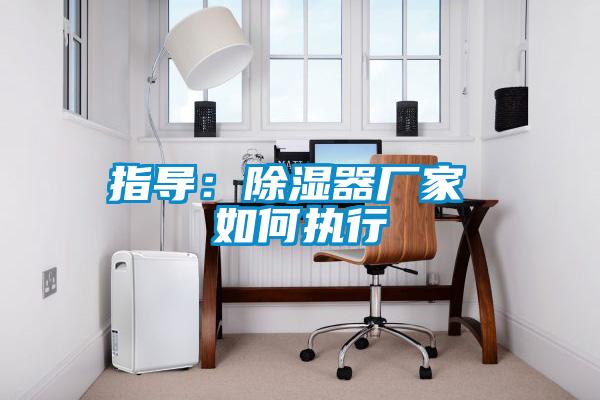 指導(dǎo)：除濕器廠(chǎng)家 如何執(zhí)行
