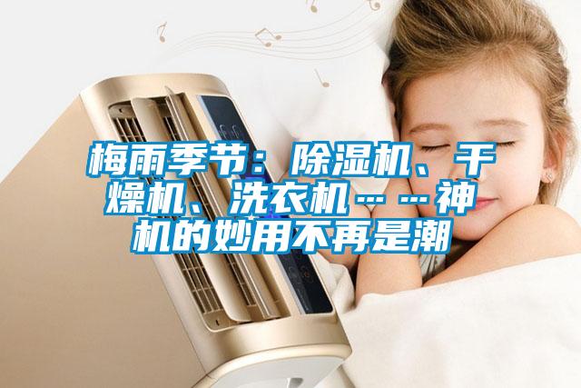 梅雨季節：除濕機、干燥機、洗衣機……神機的妙用不再是潮