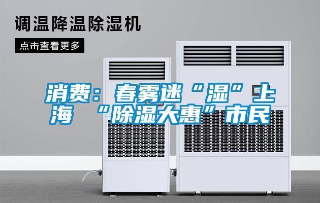 消費(fèi)：春霧迷“濕”上海 “除濕大惠”市民