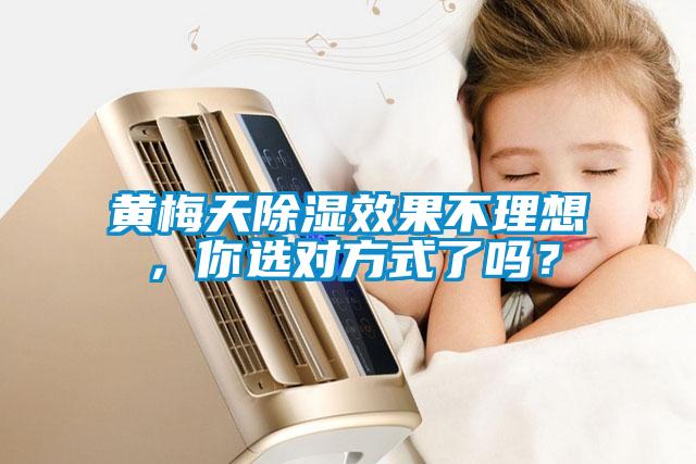 黃梅天除濕效果不理想，你選對方式了嗎？