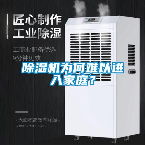 除濕機為何難以進入家庭？
