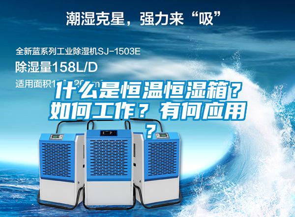 什么是恒溫恒濕箱？如何工作？有何應(yīng)用？