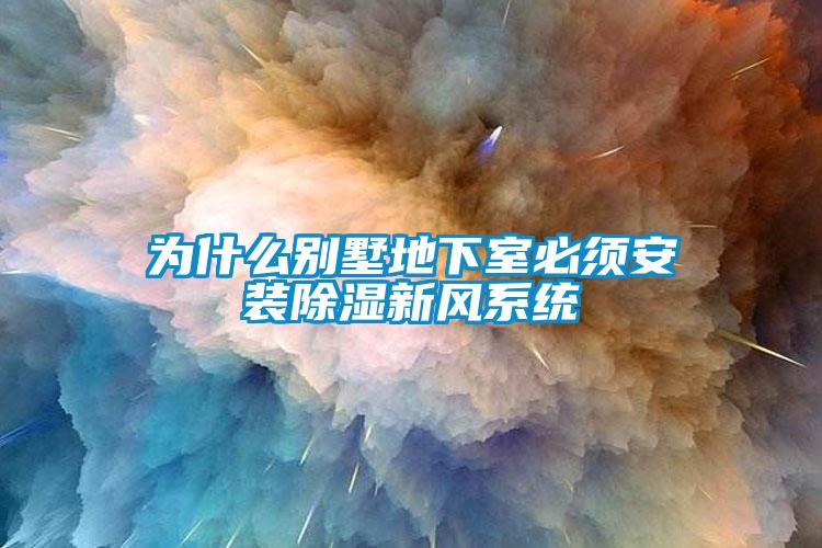 為什么別墅地下室必須安裝除濕新風(fēng)系統(tǒng)