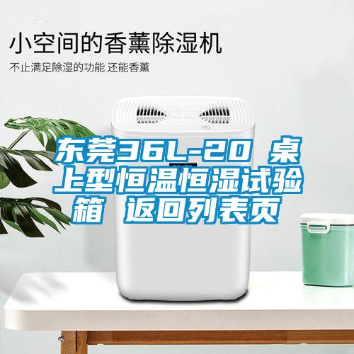東莞36L-20℃桌上型恒溫恒濕試驗(yàn)箱 返回列表頁
