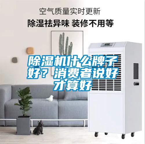 除濕機什么牌子好？消費者說好才算好