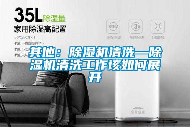 其他：除濕機清洗—除濕機清洗工作該如何展開