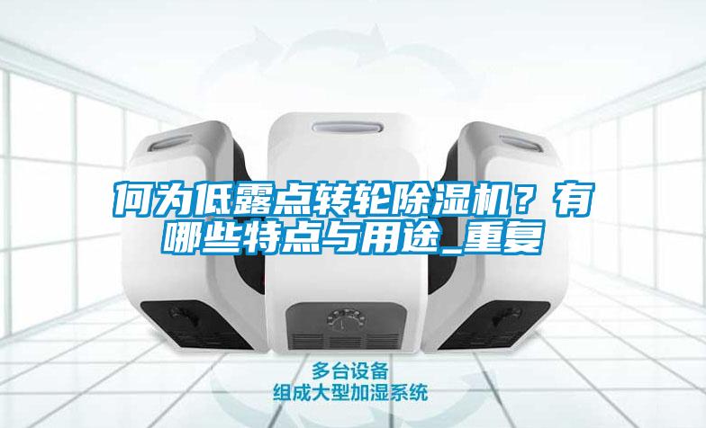 何為低露點轉輪除濕機？有哪些特點與用途_重復