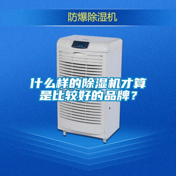 什么樣的除濕機才算是比較好的品牌？