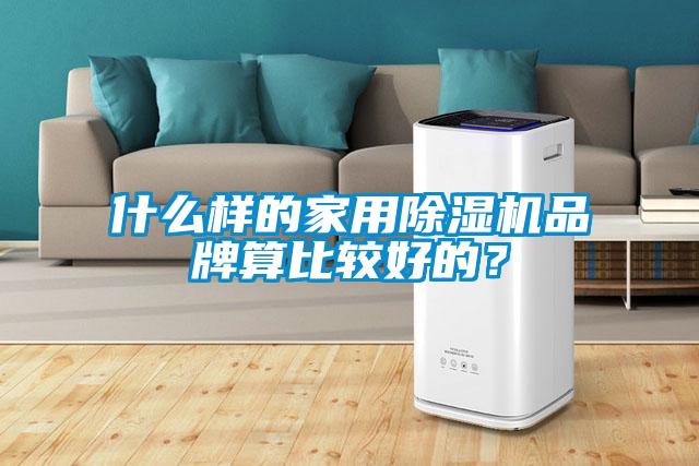 什么樣的家用除濕機品牌算比較好的？