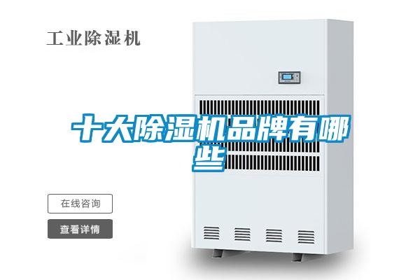 十大除濕機品牌有哪些
