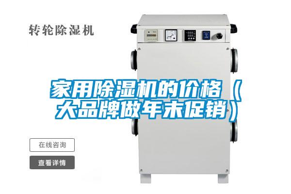 家用除濕機的價格（大品牌做年末促銷）
