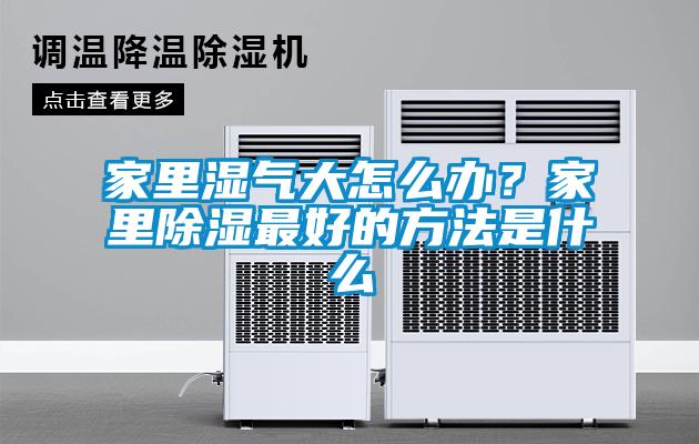 家里濕氣大怎么辦？家里除濕最好的方法是什么