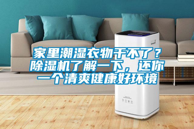 家里潮濕衣物干不了？除濕機(jī)了解一下，還你一個(gè)清爽健康好環(huán)境