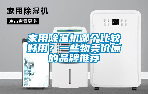 家用除濕機哪個比較好用？一些物美價廉的品牌推薦