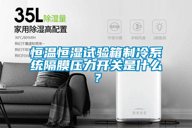 恒溫恒濕試驗箱制冷系統隔膜壓力開關是什么？