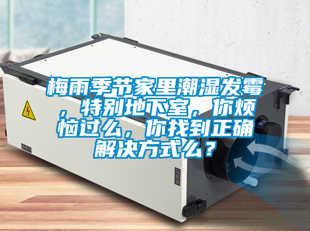 梅雨季節家里潮濕發霉，特別地下室，你煩惱過么，你找到正確解決方式么？