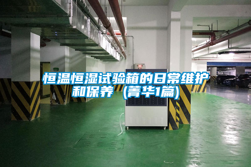 恒溫恒濕試驗箱的日常維護(hù)和保養(yǎng) (菁華1篇)