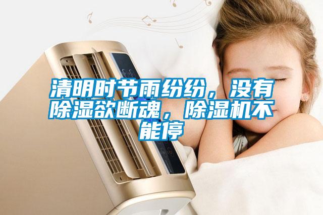 清明時(shí)節(jié)雨紛紛，沒有除濕欲斷魂，除濕機(jī)不能停