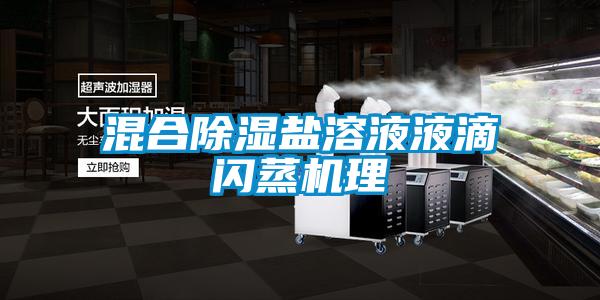 混合除濕鹽溶液液滴閃蒸機(jī)理