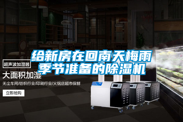 給新房在回南天梅雨季節準備的除濕機