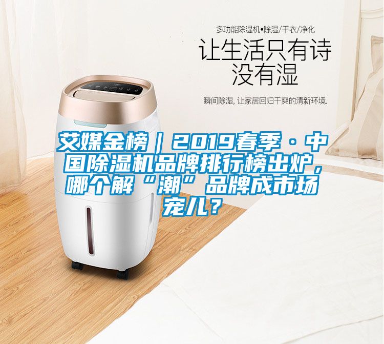 艾媒金榜｜2019春季·中國除濕機品牌排行榜出爐，哪個解“潮”品牌成市場寵兒？
