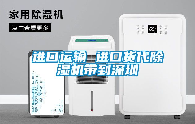 進口運輸 進口貨代除濕機帶到深圳