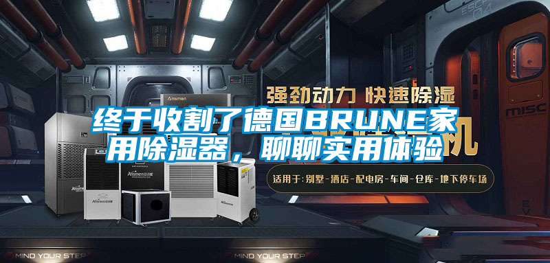 終于收割了德國BRUNE家用除濕器，聊聊實用體驗