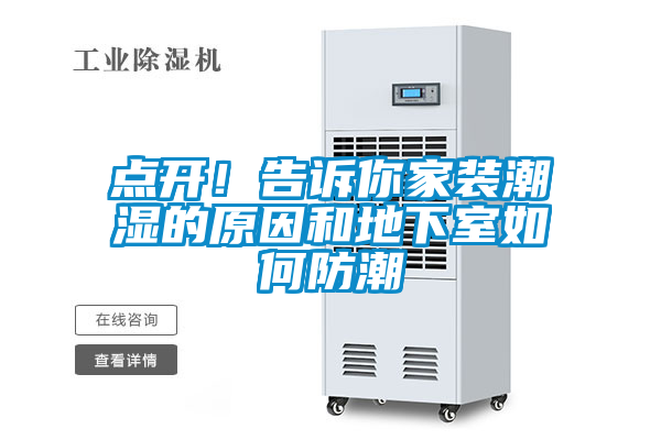 點開！告訴你家裝潮濕的原因和地下室如何防潮