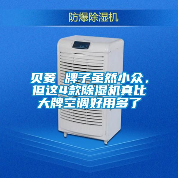 貝菱 牌子雖然小眾，但這4款除濕機真比大牌空調好用多了
