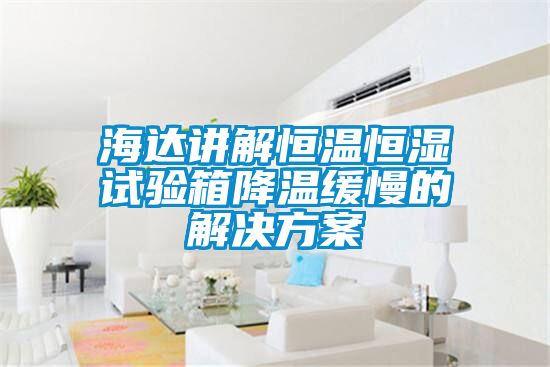 海達(dá)講解恒溫恒濕試驗箱降溫緩慢的解決方案
