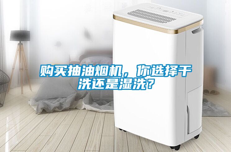 購(gòu)買抽油煙機(jī)，你選擇干洗還是濕洗？