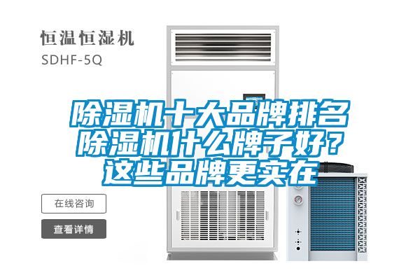 除濕機(jī)十大品牌排名除濕機(jī)什么牌子好？這些品牌更實(shí)在