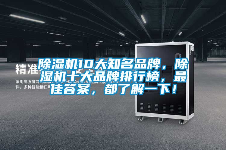 除濕機10大知名品牌，除濕機十大品牌排行榜，最佳答案，都了解一下！