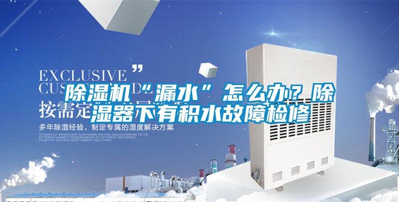 除濕機“漏水”怎么辦？除濕器下有積水故障檢修