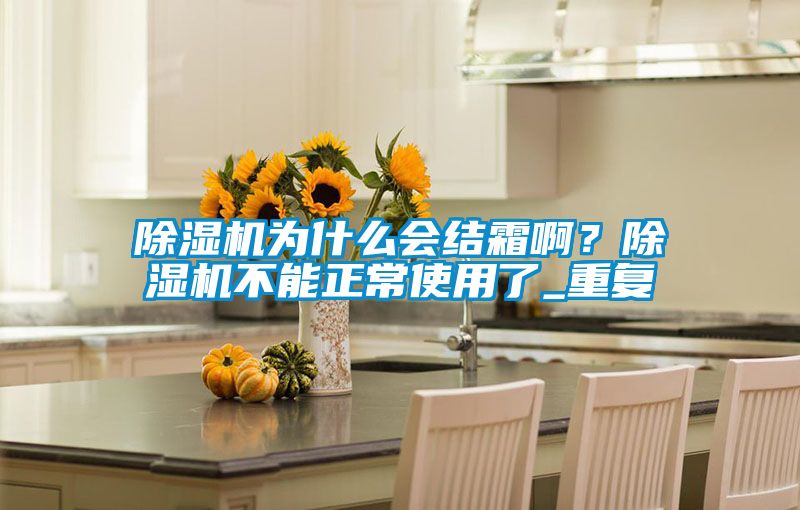 除濕機為什么會結霜??？除濕機不能正常使用了_重復